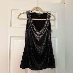 Velvet textured White House Black Market top